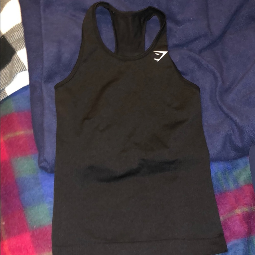 Gymshark vital seamless vest MEDIUM black